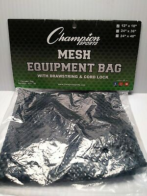 #ad Champion Sports MB18NY 12 x 18 in. Mesh Equipment Bag Navy $7.27