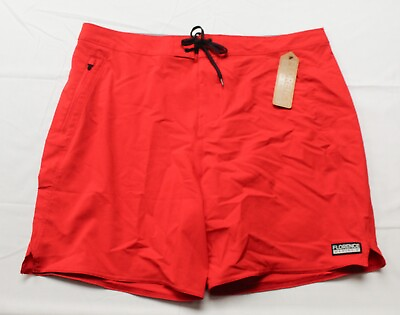 #ad Florence Marine X Mens Solid Standard Issue Boardshort Racing Red Assorted Sizes $35.99