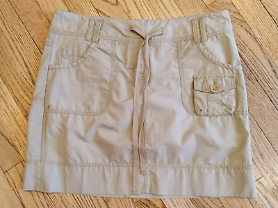 #ad Ann Taylor Loft Size 10 Women#x27;s Army Style Cargo Utility Pockets Cotton Skirt $16.50
