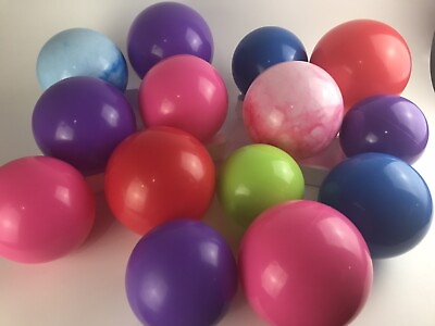 #ad NEW Bouncy Balls For Kids 5” 7” LOT OF FOURTEEN Ball Pit Gifts Free Ship $70.00