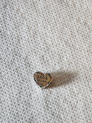 #ad new Charms 925 love is love rainbow 925 silver charm $18.00