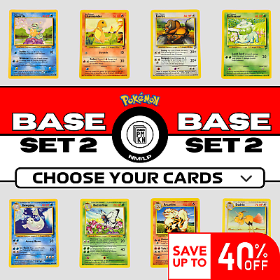 #ad 2000 Pokemon Base Set 2: Choose Your Card Up to 40% off $0.99