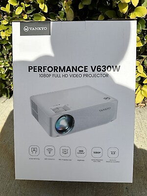 #ad Vankyo Performance V630W 1080p Home Theater Projector White $79.00