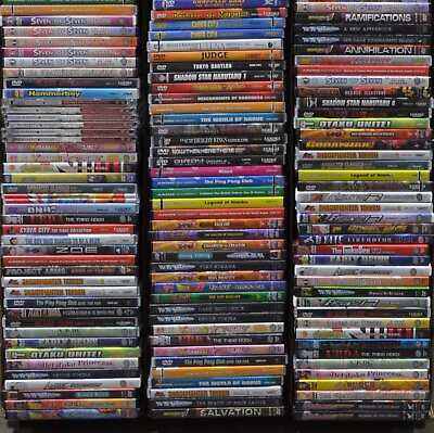 #ad Wholesale Lot of 30 Used Assorted DVD Random Grab Bag DVDs Japanese Anime $29.99