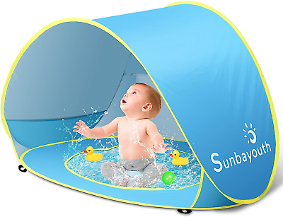 #ad Sunba Youth Baby Beach Tent Baby Pool Tent UV Protection Infant Sun Shelters $48.99