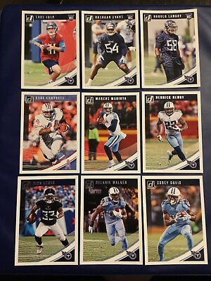 #ad 2018 Donruss TENNESSEE TITANS Complete Team Set 14 TRAVIS HENRY EARL CAMPBELL $8.50