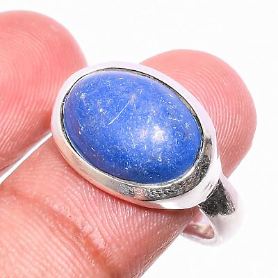 #ad Lapis Lazuli Gemstone 925 Sterling Silver Jewelry Ring Size 6.5 $7.91