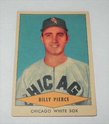 #ad 1954 Baseball Card Red Heart Dog Food Billy Pierce Chicago White Sox Excellent $37.46