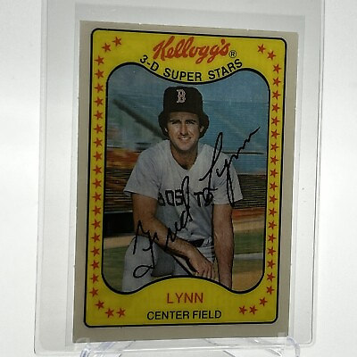 #ad 1981 Kellogg#x27;s Fred Lynn Baseball Card #40 NM Mint FREE SHIPPING $1.95