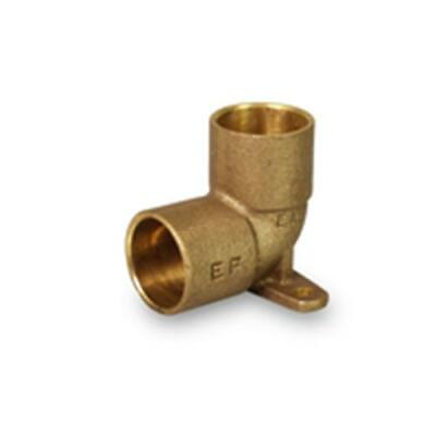 #ad 1 2quot; 1quot;in Cast Brass 90 Degree Drop Ear Elbow Tabs w Two Female CxC Solder Cups $5.63