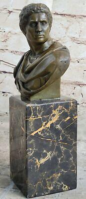 #ad Bronze Sculpture Augustus Caesar of Prima Porta Solid Marble Base Figurine Gift $199.00
