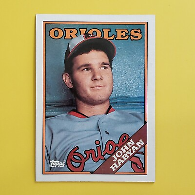 #ad 1988 Topps John Habyan #153 Baltimore Orioles Baseball Card $1.60