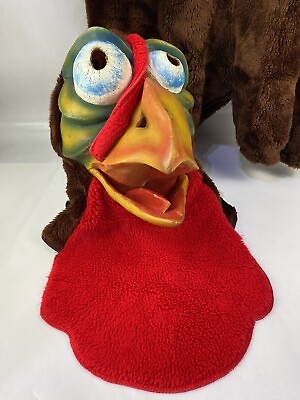 #ad Alinco Vintage Crazy Rooster Turkey Mascot Costume Body Suit amp; Mask $475.00