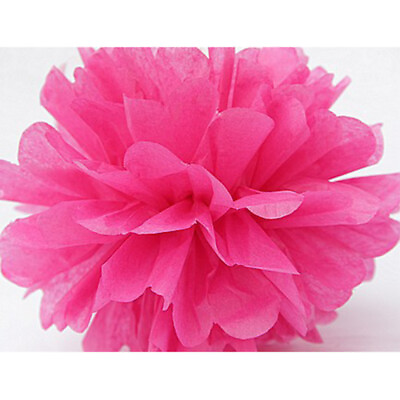 #ad 5x Tissue Paper Pompoms Pom Poms Flower Balls Fluffy Wedding Party Decor $7.99
