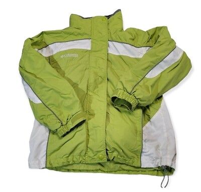 #ad Columbia Women#x27;s 3 in 1 Winter Jacket Coat Size Medium Lime Green White $18.73