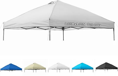#ad 10x10 Canopy Replacement Top CoverPop Up Canopy Tent Top with Air Vent Ropes... $80.77