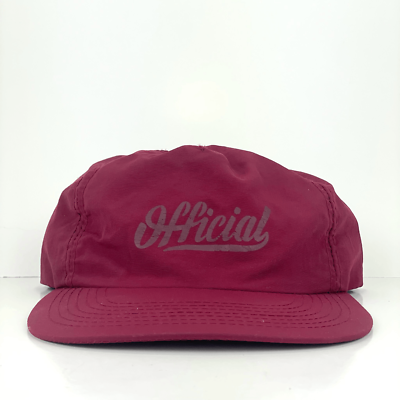 #ad The Official Brand Unisex Burgundy Snapback Hat $9.99