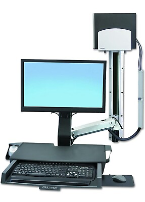 #ad Ergotron StyleView Sit Stand Combo with Medium Silver CPU $200.00