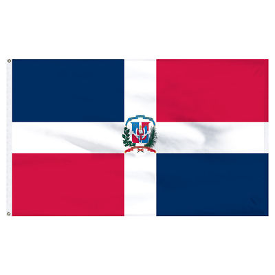 #ad 3x5 Dominican Republic Flag Banner Pennant Bandera New Indoor Outdoor 100D $9.88