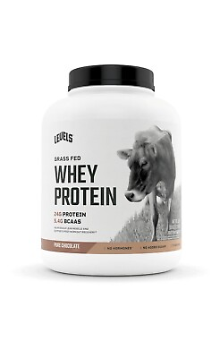 #ad Levels Grass Fed 100% Whey Protein No Hormones Pure Chocolate 5 LB EXP 11 2025 $50.00