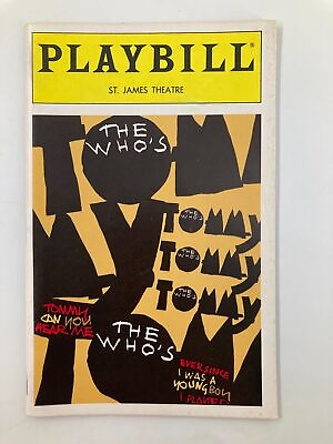 #ad 1993 Playbill St. James Theatre Tommy A New Musical Michael Arnold Bill Buell VG $11.96