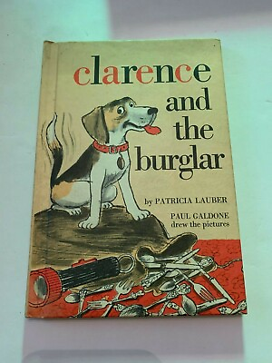 #ad 1973 Clarence And The Burglar by Patricia Lauber Weekly Reader Hardcover $5.00
