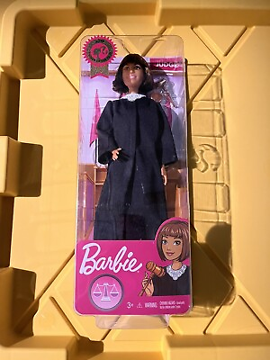 #ad BARBIE Career of the Year Doll JUDGE Brunette 2019 Black Robe Gavel *NEW IN BOX* $359.95