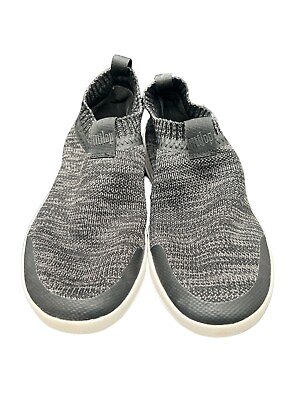 #ad Fitflop Womens Uberknit Slip On Sneaker Shoes Size 6.5 Black Gray EUC $29.00