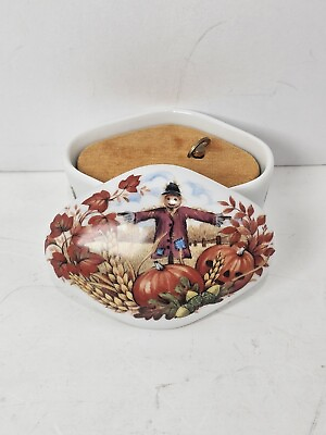#ad Vtg Royal Yarmouth Fall Autumn Leaves Music Box Signature Series Fine Porcelain $6.99