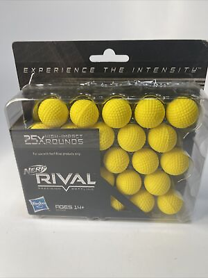 #ad Nerf Rival 25X High Impact Rounds Balls Rival Precision Battling New $12.79