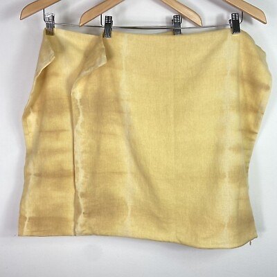 #ad Pair of 2 Kevin O’Brien Studio Linen amp; Cotton Pillow Shams Zip Up Yellow Tie Dye $79.99