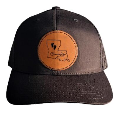 #ad Louisiana Choose Life Leather Patch Hat Pro Life Hat Black $35.00