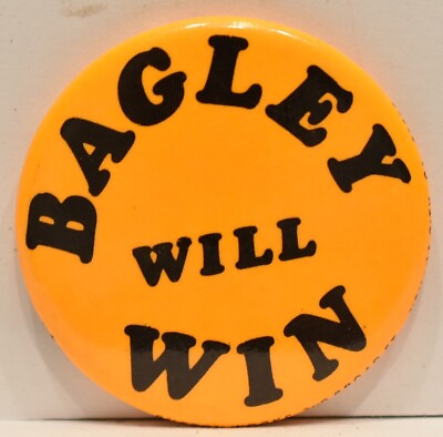 #ad 1960 Bill Bagley Republican Candidate California Assembly Marin County Pinback $37.50