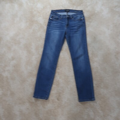 #ad Judy Blue Straight Leg Jeans Women#x27;s 7 28 Blue Stretch Denim $29.99