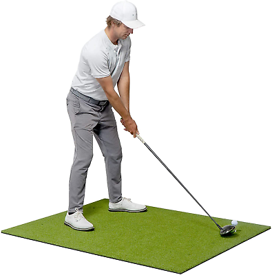 #ad Golf Hitting Mat Indoor Outdoor Practice with Artificial Turf and 3 Rubber Tees $156.99