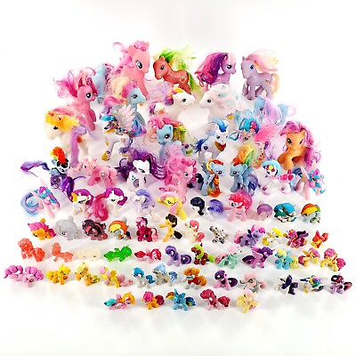 #ad My Little Pony Lot Of 75 Figures Mixed Generations Years Please Read Description $60.00