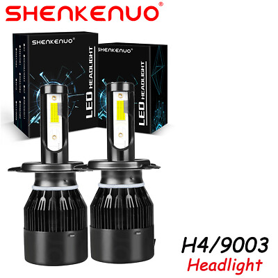#ad 2X H4 9003 LED Headlight Bulbs For Toyota Yaris 2006 2014 6000K 7600LM White Kit $15.24