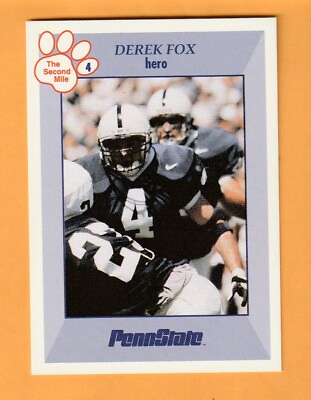 #ad Derek Fox Penn State Nittany Lions 1998 Card #11 Canton Ohio 5T $3.50