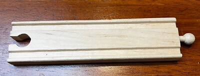 #ad SIX INCH WOODEN TRAIN TRACKS LOT OF 6 One Without Connector $12.00