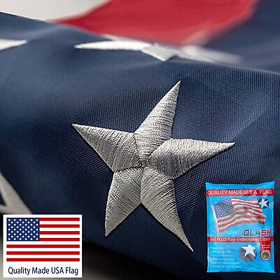 #ad US American Flag 3x5 Quality Made USA Flag Embroidered United States Flag $15.97