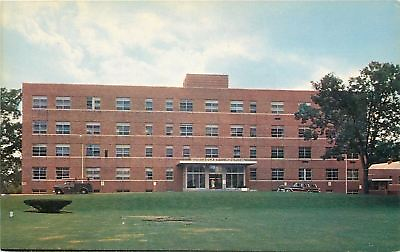 #ad Woonsocket Rhode Island Hospital 1950s Woody Wagon Postcard $6.00