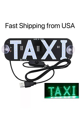 #ad USB LED Indicator Taxi Light Panel Sign Warning Light Car Interior Roof Light $12.00