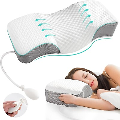 #ad neck pillow memory foam contour soft cervical support pain sleep orthopedic $51.98