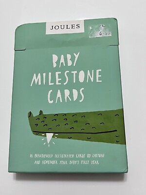 #ad Joules Baby Milestone Cards Gender Neutral Boxed Newborn Pregnancy Gift $7.36