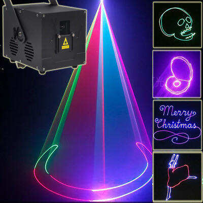 #ad 10W Laser Professional Disco Light Full Color RGB ILDA Animation DJ Stage Light $777.00