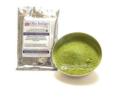 #ad Natural Indigo Hair Beard Color Dye Rajasthani Organic Pure Powder Brown Black $8.79