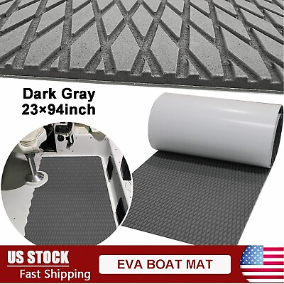 #ad Gray Diamond EVA Foam Boat Flooring Sheet Marine Teak Deck Backing Adhesive Mat $35.29
