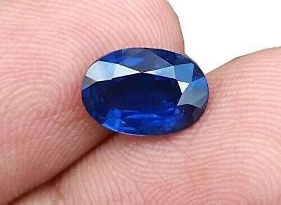 #ad blue sapphire loose gemstone 6.00 CT Natural BLUE Flawless Sapphire CERTIFIED $46.78