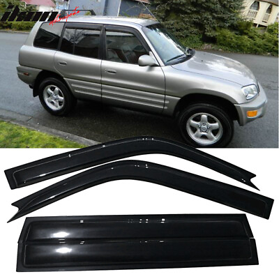 #ad Fits 96 00 Toyota RAV4 Window Visors Acrylic Sun Guard Rain Deflector 4Pc Set $27.98
