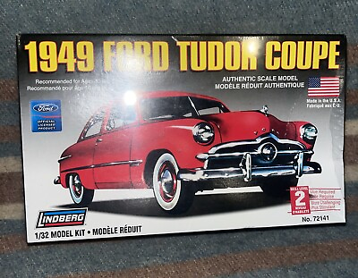 #ad Lindberg 1949 Ford Tudor Coupe 1 32 Scale Model Kit #72141 $15.95